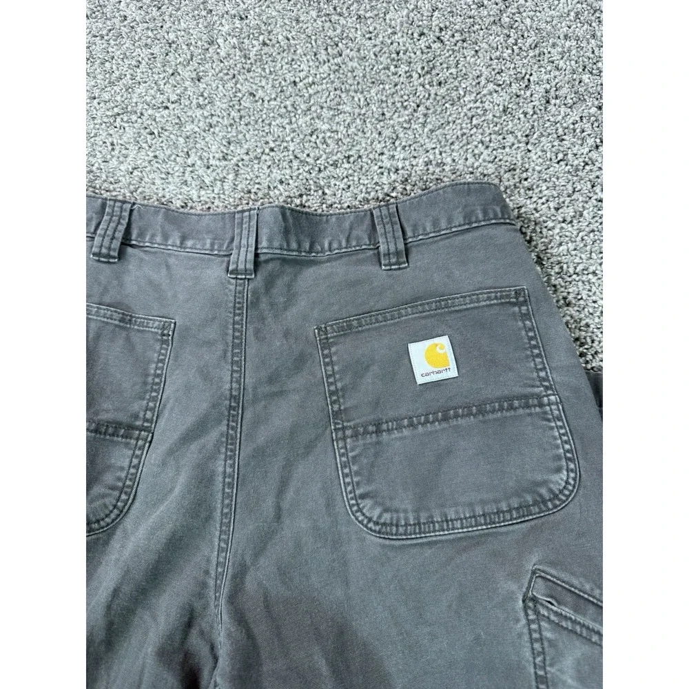 Carhartt Rugged Flex Relaxed Fit Pants Men's Size 38X30 Gray Workwear